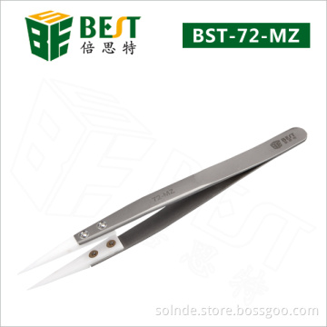BEST-72MZ Ceramic tweezers with replaceable tips